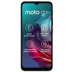 motorola g30 smartphone front screen