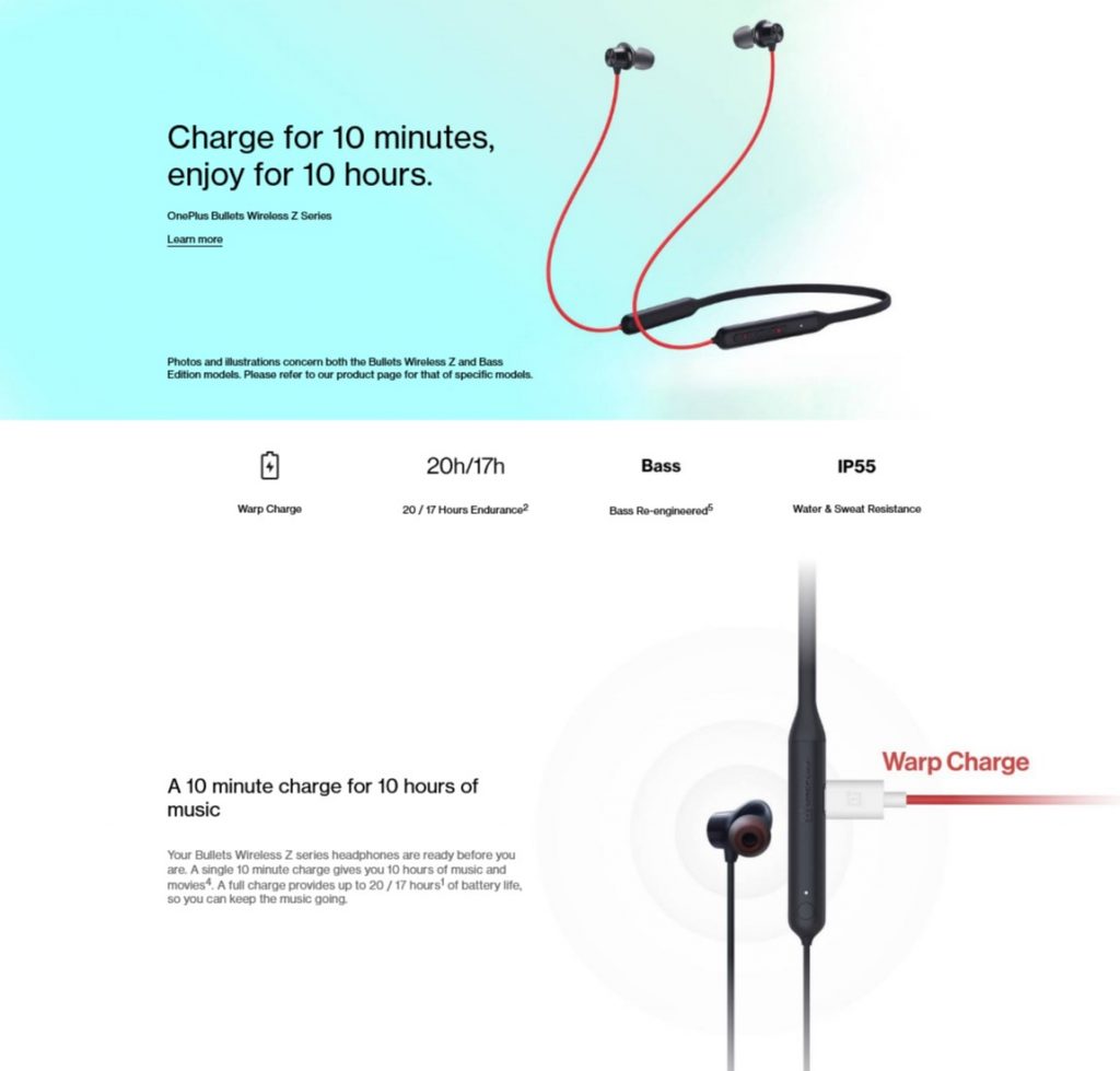 Neckband z- bass edition details oneplus