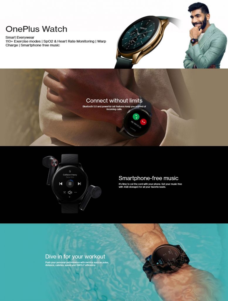 smartwatch details oneplus