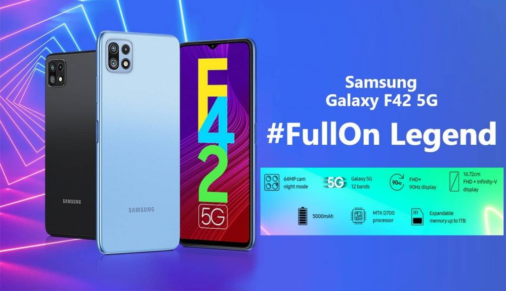 new 5g galaxy f42 features