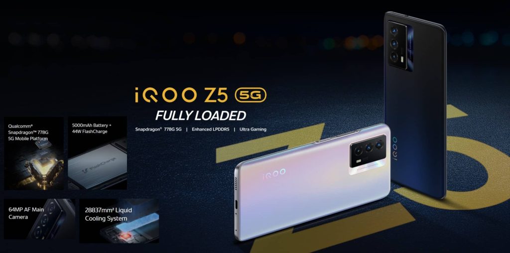 vivo sub brand's Z5 5g banner